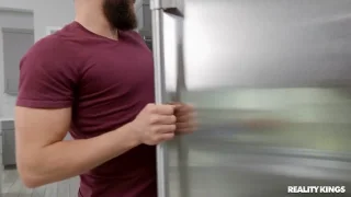 Coco Lovelock gets her tight pussy licked & pounded in the kitchen