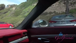 Renee Rose gives a stunning POV footjob and blowjob on the California coast